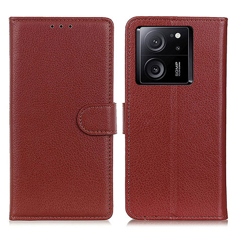 Coque Portefeuille Livre Cuir Etui Clapet A03D pour Xiaomi Mi 13T 5G Marron