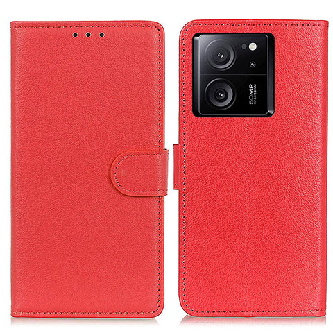 Coque Portefeuille Livre Cuir Etui Clapet A03D pour Xiaomi Mi 13T Pro 5G Rouge