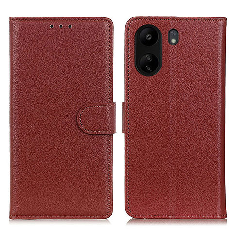 Coque Portefeuille Livre Cuir Etui Clapet A03D pour Xiaomi Poco C65 Marron