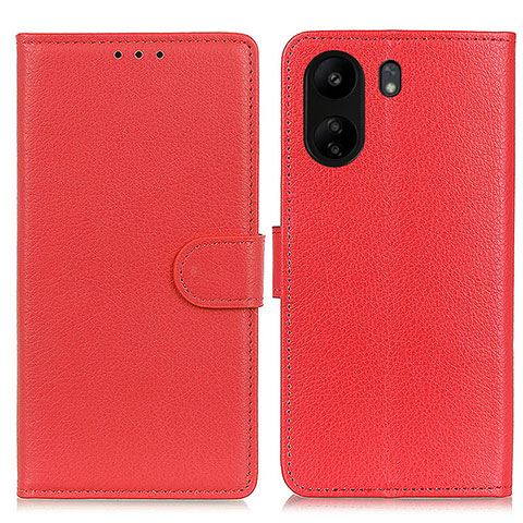 Coque Portefeuille Livre Cuir Etui Clapet A03D pour Xiaomi Redmi 13C Rouge