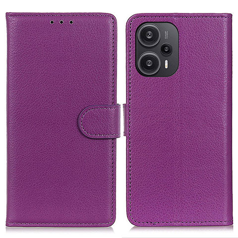 Coque Portefeuille Livre Cuir Etui Clapet A03D pour Xiaomi Redmi Note 12 Turbo 5G Violet