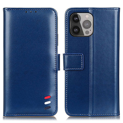 Coque Portefeuille Livre Cuir Etui Clapet A04 pour Apple iPhone 13 Pro Max Bleu