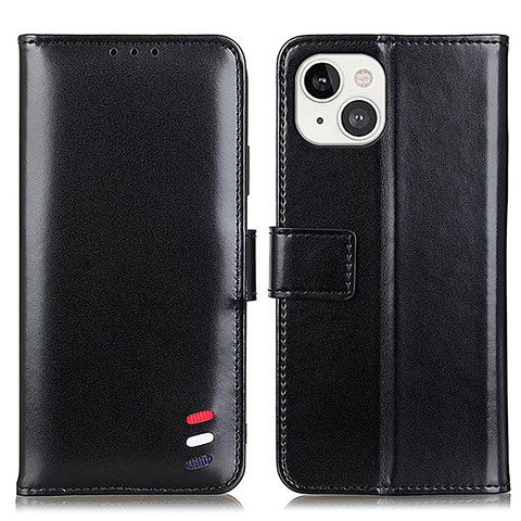 Coque Portefeuille Livre Cuir Etui Clapet A04 pour Apple iPhone 14 Plus Noir