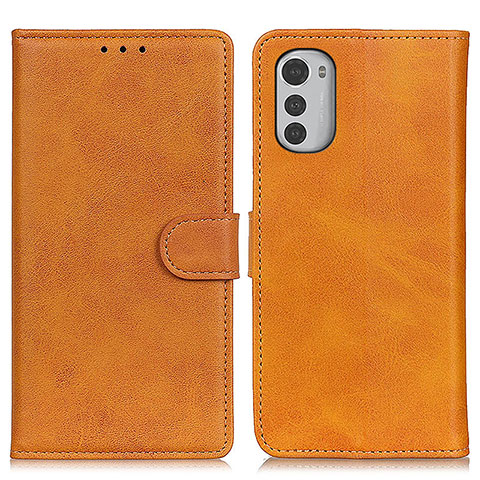 Coque Portefeuille Livre Cuir Etui Clapet A04D pour Motorola Moto E32s Marron