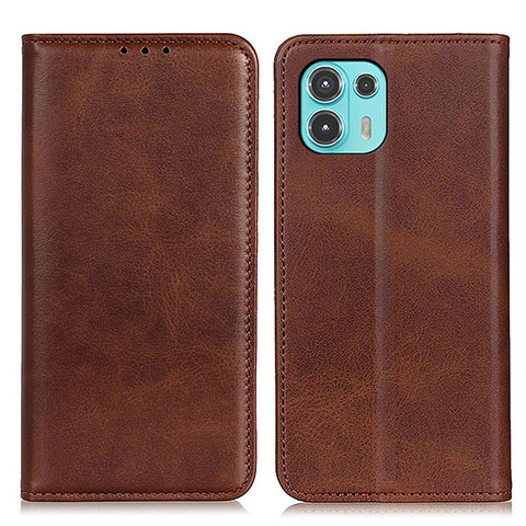 Coque Portefeuille Livre Cuir Etui Clapet A04D pour Motorola Moto Edge 20 Lite 5G Marron