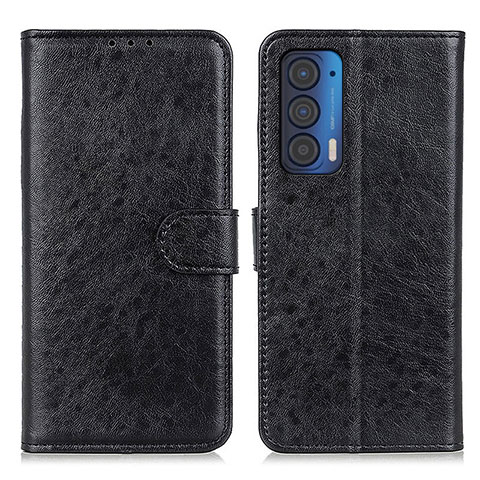 Coque Portefeuille Livre Cuir Etui Clapet A04D pour Motorola Moto Edge (2021) 5G Noir