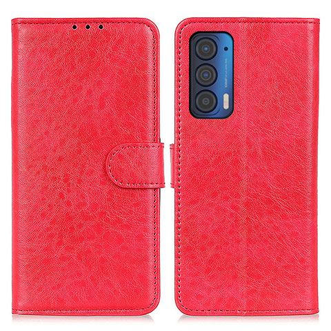 Coque Portefeuille Livre Cuir Etui Clapet A04D pour Motorola Moto Edge (2021) 5G Rouge