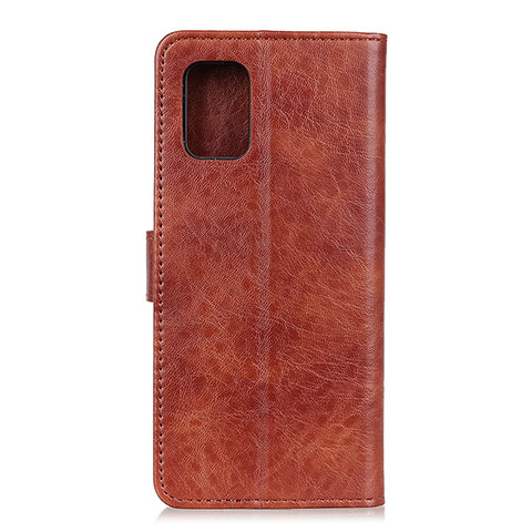 Coque Portefeuille Livre Cuir Etui Clapet A04D pour Motorola Moto Edge S 5G Marron