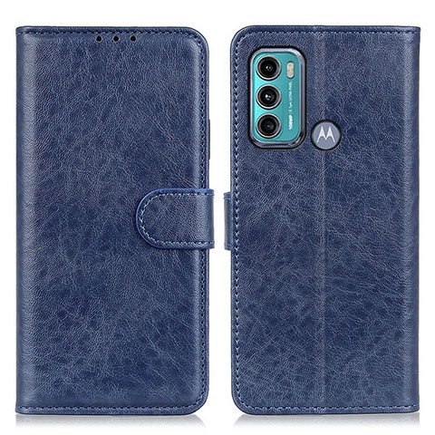 Coque Portefeuille Livre Cuir Etui Clapet A04D pour Motorola Moto G40 Fusion Bleu