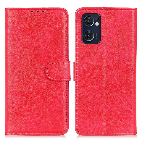 Coque Portefeuille Livre Cuir Etui Clapet A04D pour OnePlus Nord CE 2 5G Rouge