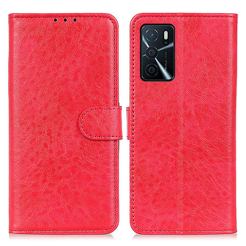 Coque Portefeuille Livre Cuir Etui Clapet A04D pour Oppo A16s Rouge