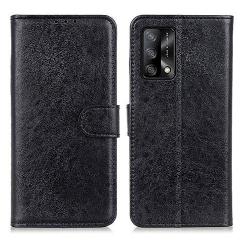 Coque Portefeuille Livre Cuir Etui Clapet A04D pour Oppo A74 4G Noir