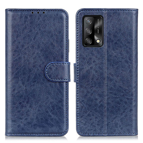 Coque Portefeuille Livre Cuir Etui Clapet A04D pour Oppo A95 4G Bleu