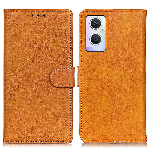 Coque Portefeuille Livre Cuir Etui Clapet A04D pour Oppo F21s Pro 5G Marron