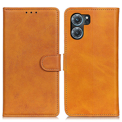 Coque Portefeuille Livre Cuir Etui Clapet A04D pour Oppo K10 5G Marron