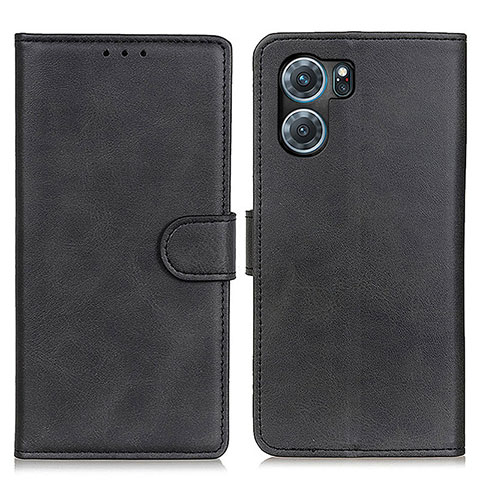 Coque Portefeuille Livre Cuir Etui Clapet A04D pour Oppo K10 5G Noir