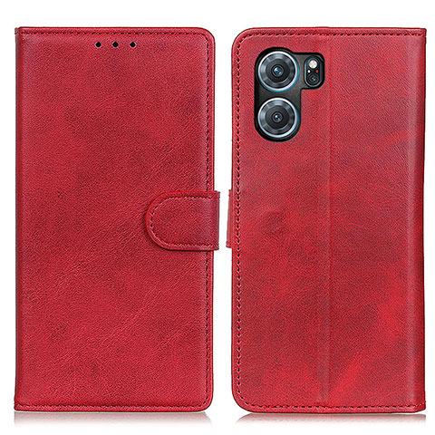 Coque Portefeuille Livre Cuir Etui Clapet A04D pour Oppo K10 5G Rouge