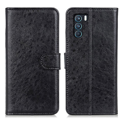 Coque Portefeuille Livre Cuir Etui Clapet A04D pour Oppo K9 Pro 5G Noir