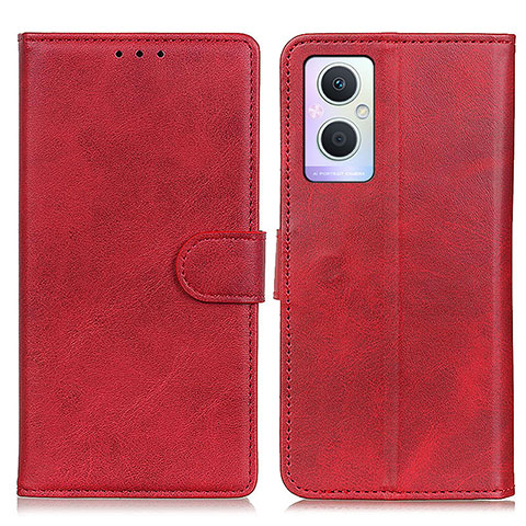 Coque Portefeuille Livre Cuir Etui Clapet A04D pour Oppo Reno7 Lite 5G Rouge