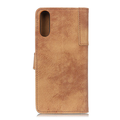 Coque Portefeuille Livre Cuir Etui Clapet A04D pour Samsung Galaxy A02 Marron