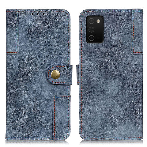 Coque Portefeuille Livre Cuir Etui Clapet A04D pour Samsung Galaxy A03s Bleu