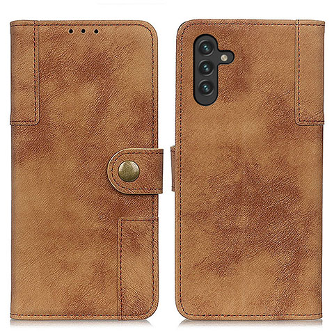 Coque Portefeuille Livre Cuir Etui Clapet A04D pour Samsung Galaxy A04s Marron