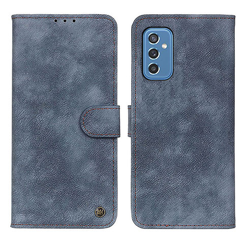 Coque Portefeuille Livre Cuir Etui Clapet A04D pour Samsung Galaxy M52 5G Bleu