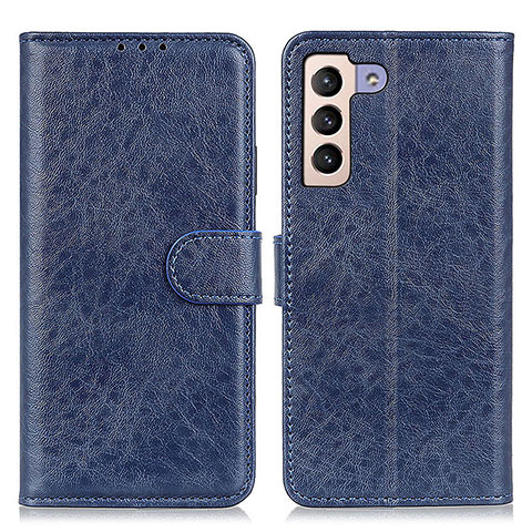 Coque Portefeuille Livre Cuir Etui Clapet A04D pour Samsung Galaxy S22 5G Bleu