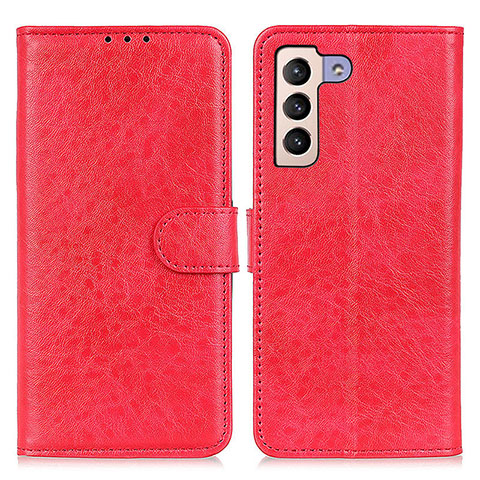 Coque Portefeuille Livre Cuir Etui Clapet A04D pour Samsung Galaxy S22 5G Rouge