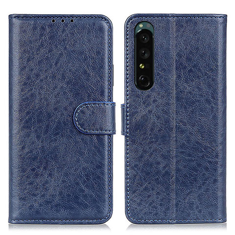 Coque Portefeuille Livre Cuir Etui Clapet A04D pour Sony Xperia 1 IV Bleu