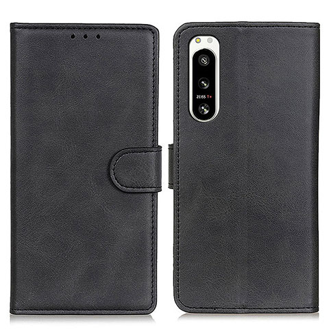 Coque Portefeuille Livre Cuir Etui Clapet A04D pour Sony Xperia 5 IV Noir