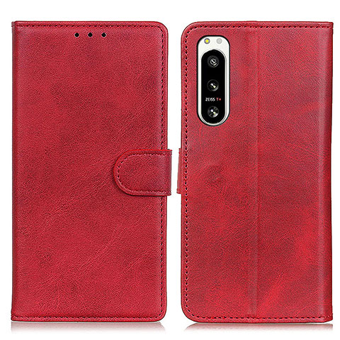 Coque Portefeuille Livre Cuir Etui Clapet A04D pour Sony Xperia 5 IV Rouge