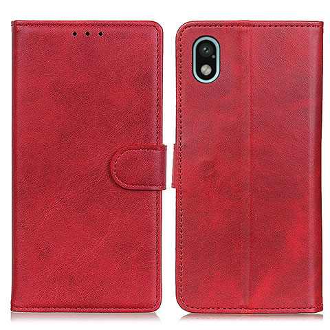 Coque Portefeuille Livre Cuir Etui Clapet A04D pour Sony Xperia Ace III SO-53C Rouge