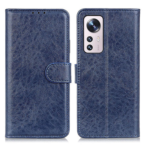 Coque Portefeuille Livre Cuir Etui Clapet A04D pour Xiaomi Mi 12 5G Bleu