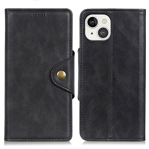 Coque Portefeuille Livre Cuir Etui Clapet A05 pour Apple iPhone 14 Noir