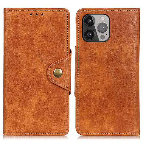 Coque Portefeuille Livre Cuir Etui Clapet A05 pour Apple iPhone 14 Pro Marron