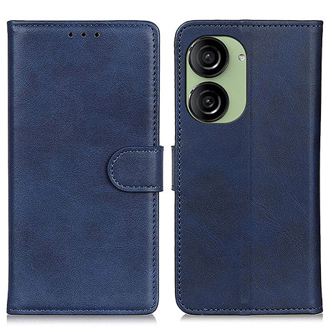 Coque Portefeuille Livre Cuir Etui Clapet A05D pour Asus ZenFone 10 Bleu