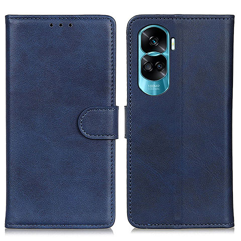 Coque Portefeuille Livre Cuir Etui Clapet A05D pour Huawei Honor 90 Lite 5G Bleu