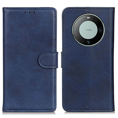 Coque Portefeuille Livre Cuir Etui Clapet A05D pour Huawei Mate 60 Bleu