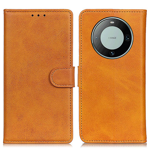 Coque Portefeuille Livre Cuir Etui Clapet A05D pour Huawei Mate 60 Marron