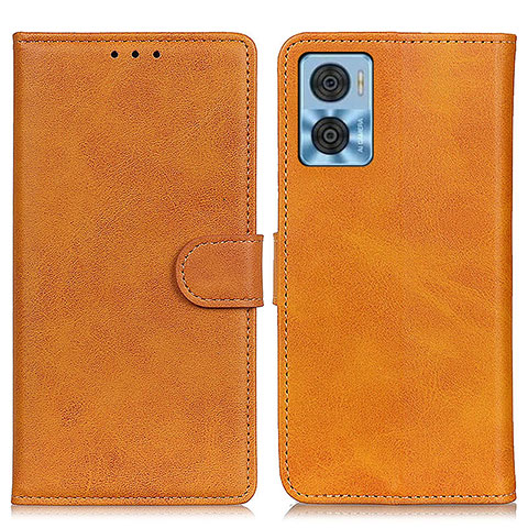 Coque Portefeuille Livre Cuir Etui Clapet A05D pour Motorola Moto E22i Marron