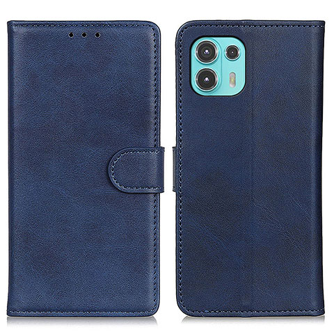 Coque Portefeuille Livre Cuir Etui Clapet A05D pour Motorola Moto Edge 20 Lite 5G Bleu