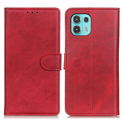 Coque Portefeuille Livre Cuir Etui Clapet A05D pour Motorola Moto Edge 20 Lite 5G Rouge