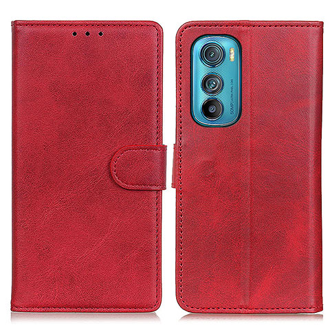 Coque Portefeuille Livre Cuir Etui Clapet A05D pour Motorola Moto Edge 30 5G Rouge