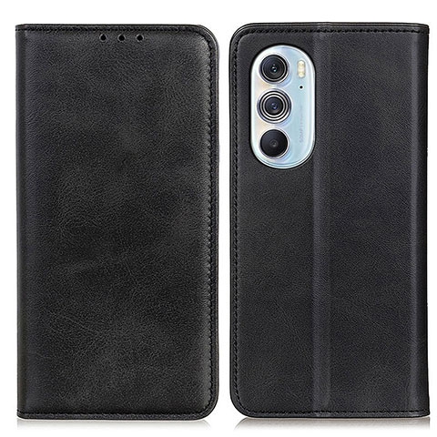 Coque Portefeuille Livre Cuir Etui Clapet A05D pour Motorola Moto Edge 30 Pro 5G Noir