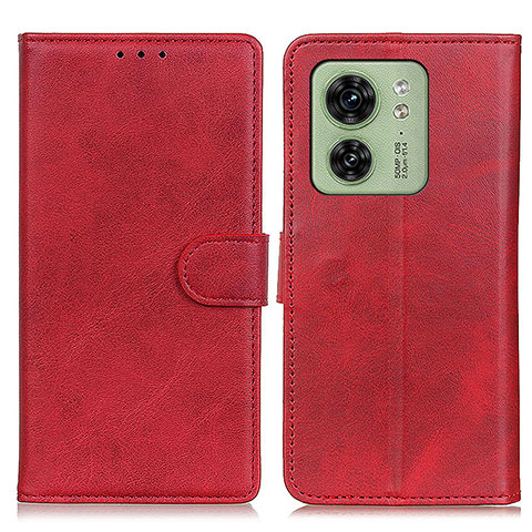 Coque Portefeuille Livre Cuir Etui Clapet A05D pour Motorola Moto Edge 40 5G Rouge