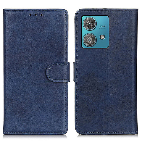 Coque Portefeuille Livre Cuir Etui Clapet A05D pour Motorola Moto Edge 40 Neo 5G Bleu