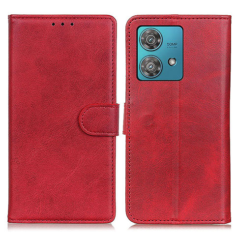 Coque Portefeuille Livre Cuir Etui Clapet A05D pour Motorola Moto Edge 40 Neo 5G Rouge