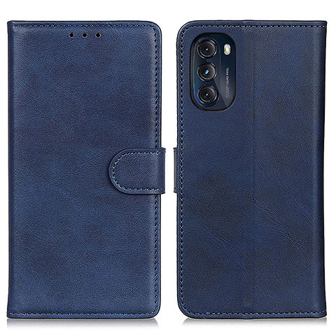 Coque Portefeuille Livre Cuir Etui Clapet A05D pour Motorola Moto G 5G (2022) Bleu