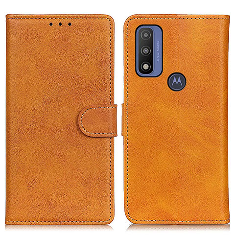 Coque Portefeuille Livre Cuir Etui Clapet A05D pour Motorola Moto G Pure Marron